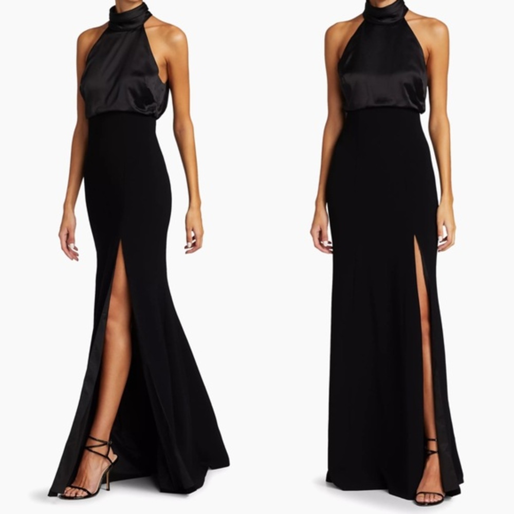 NWT Cinq A Sept Alexandra halterneck gown Size 2 $695
